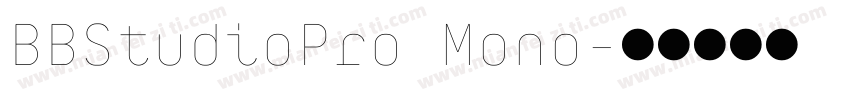 BBStudioPro Mono字体转换